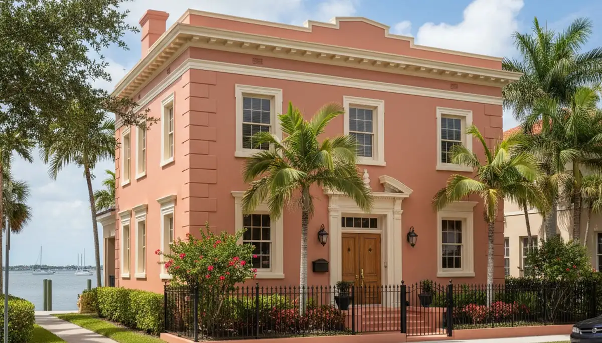 Freshly painted home exterior in Saint Petersburg FL with smooth, durable, weather-resistant finish