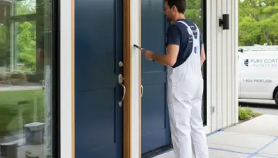 Professional door painting and refinishing in Saint Petersburg, FL for durable coastal home finishes