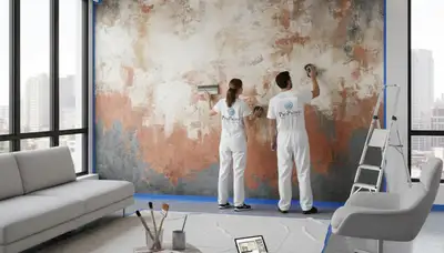 Professional faux wall painting and decorative finishes in Saint Petersburg, FL home interior