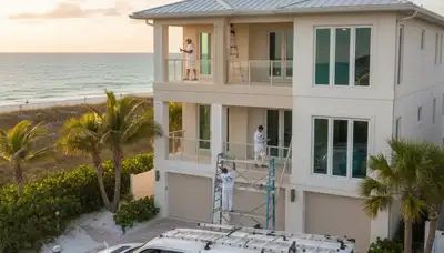 Professional house painting in Saint Petersburg FL by local exterior and interior painters