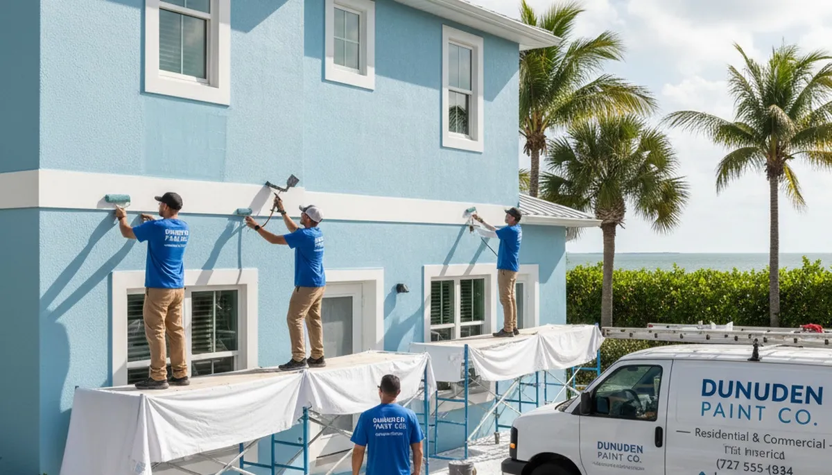 Professional house painters in Saint Petersburg FL providing expert residential exterior painting
