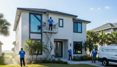 Professional house painters in Saint Petersburg FL providing exterior and interior painting services
