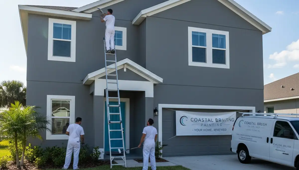 Professional house painting service in Saint Petersburg FL transforming residential exteriors