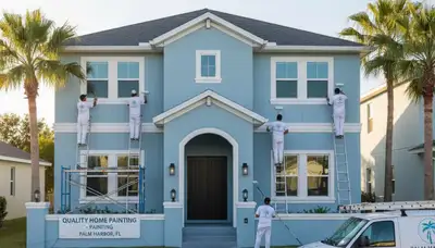Professional house painters in Saint Petersburg FL providing exterior and interior painting services