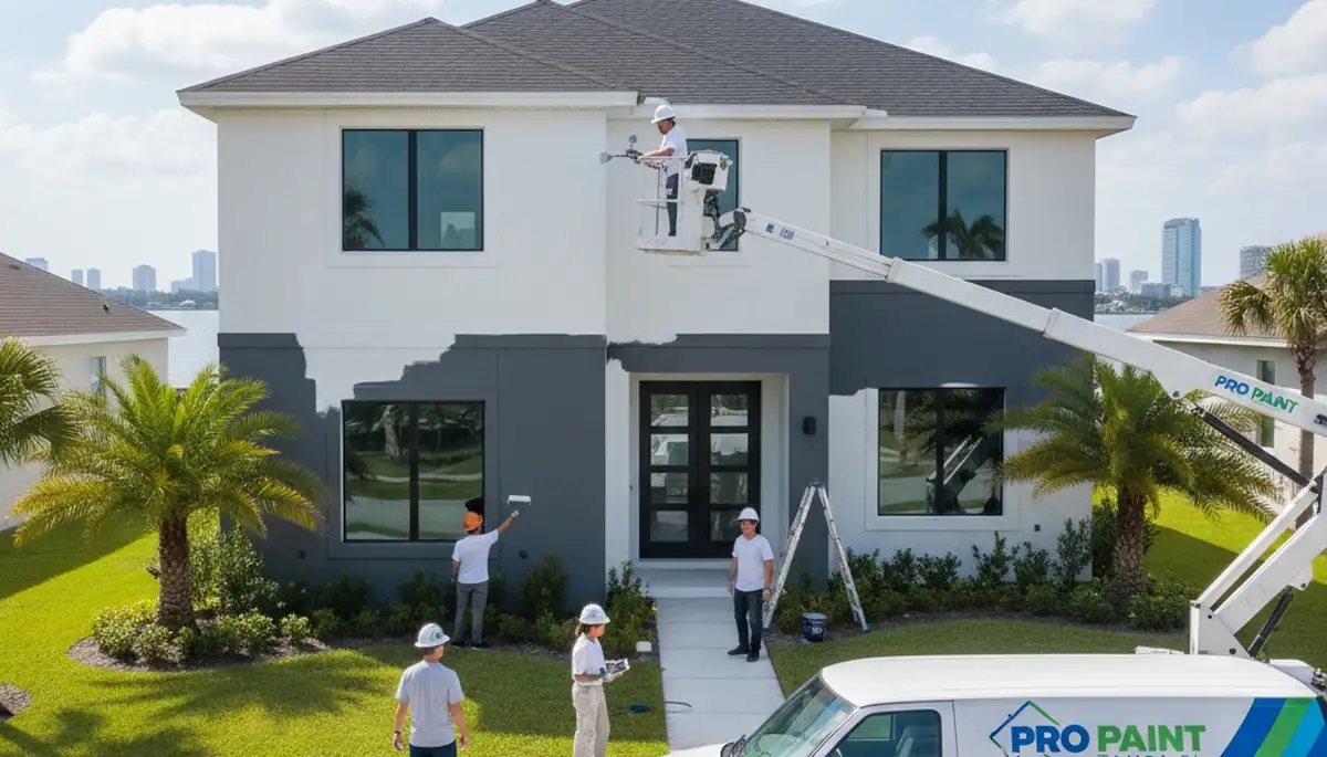Professional house painters in Saint Petersburg FL providing expert home exterior painting services
