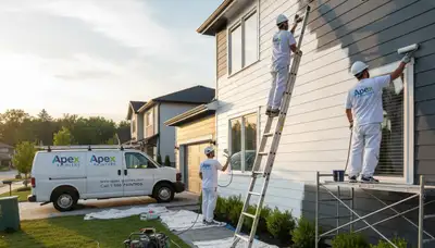 Professional siding painting on coastal home in Saint Petersburg, FL by expert house painters