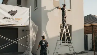 Professional stucco repair on coastal home exterior in Saint Petersburg, FL