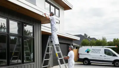 Professional trim and fascia painting on a coastal home in Saint Petersburg, FL