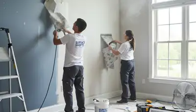 Professional wallpaper removal and wall prep by house painters in Saint Petersburg, FL